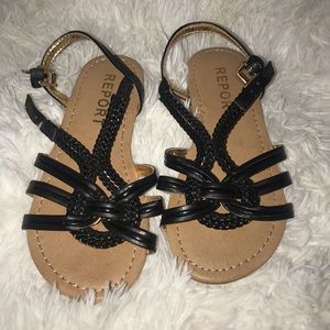 Black kids sandals